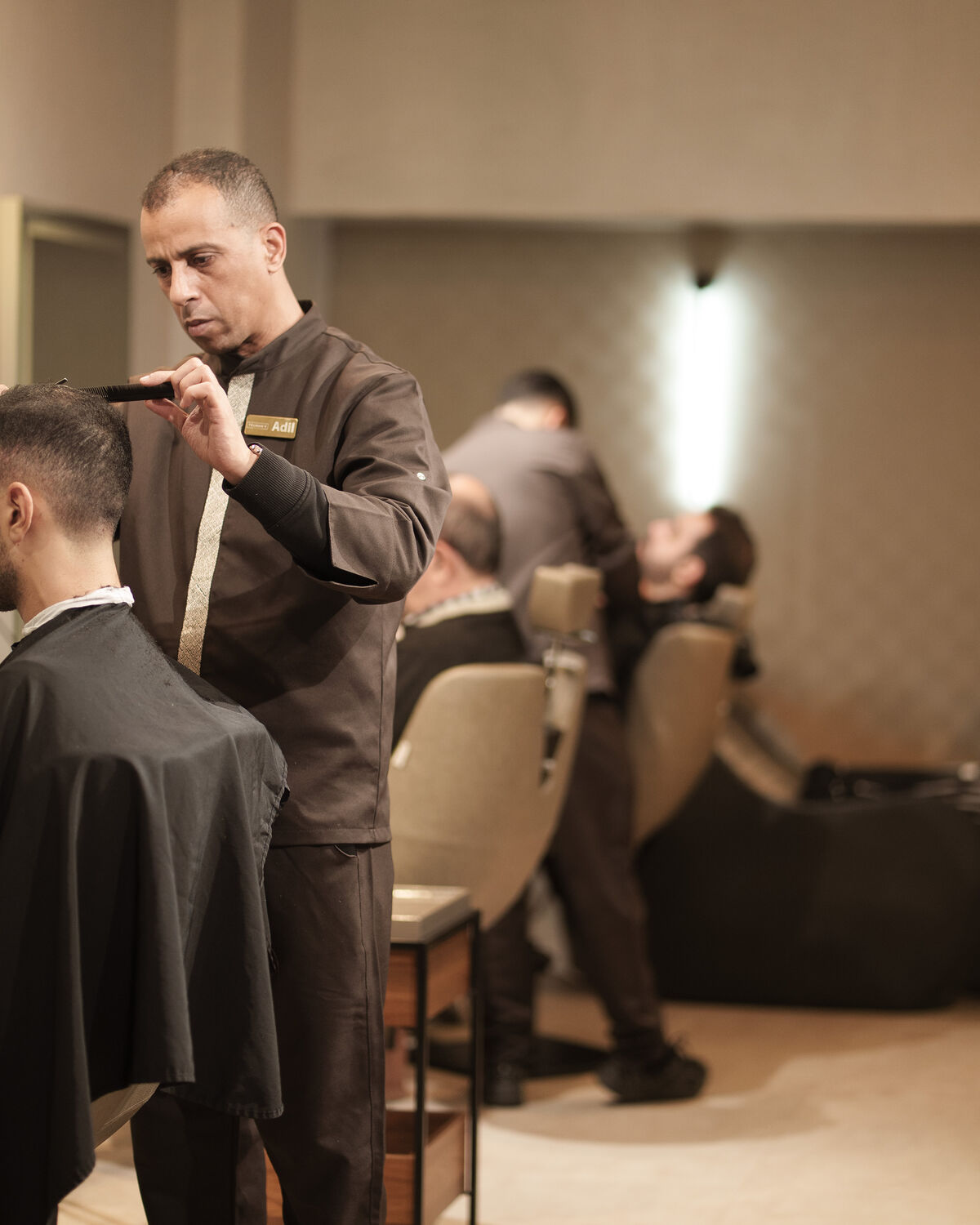 Vue d'ensemble du salon Truman's Care — barbershop et spa homme à Ain Diab, Casablanca